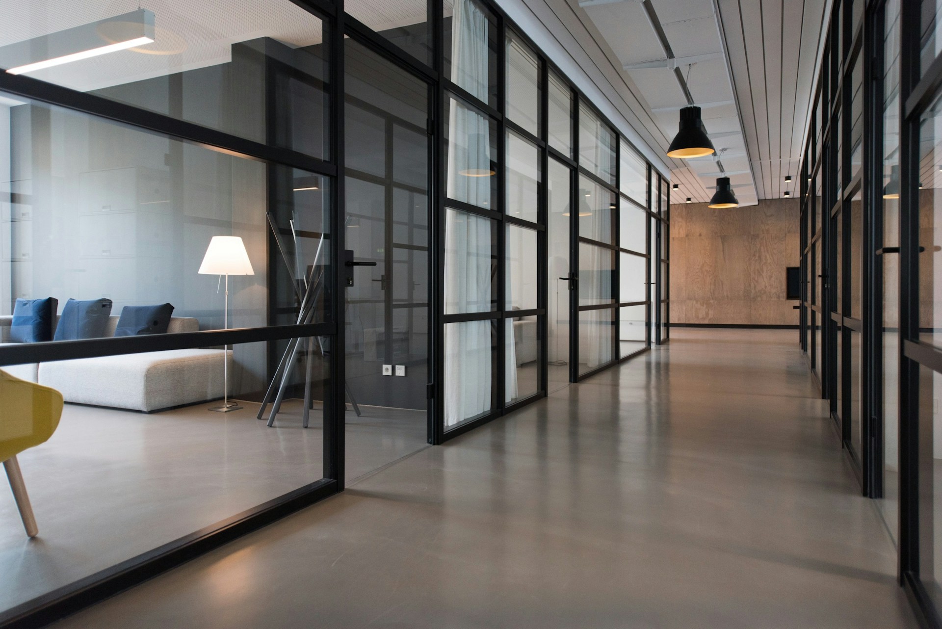 Professional team working in a modern office
